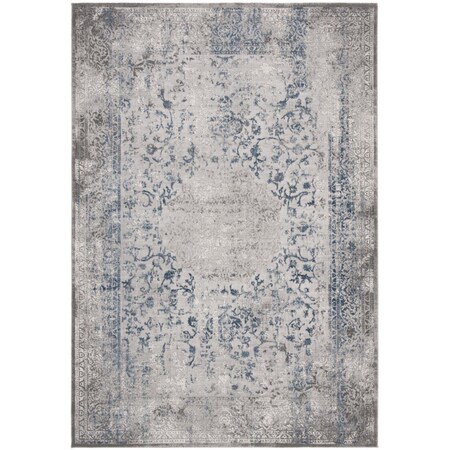 Safavieh 5 ft. 3 in. x 7 ft. 6 in. Invista 400 Power-Loomed Rectangle Rug Gray & Blue INV499M-5